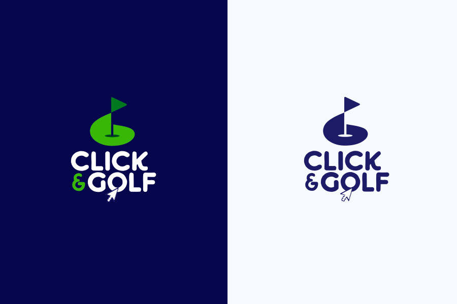 Logo click & Golf par PAOMA