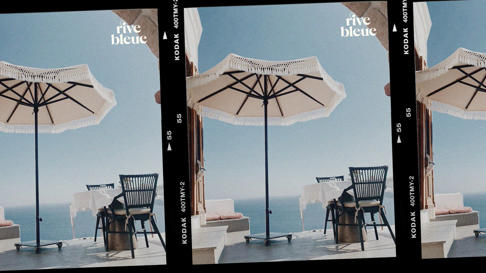 Parasol Rive Bleue I by PAOMA® Agence de marketing Digitale