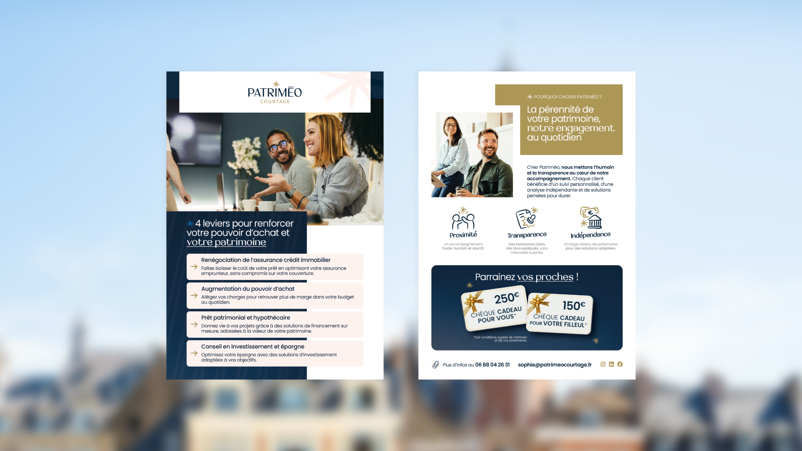 Site internet fluide et facile à utiliser, créé à Valenciennes pour Patriméo.