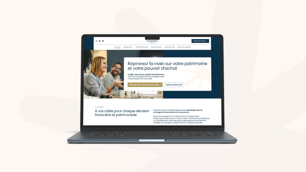 Conception d'un site internet adaptatif pour un cabinet de conseil financier à Valenciennes.